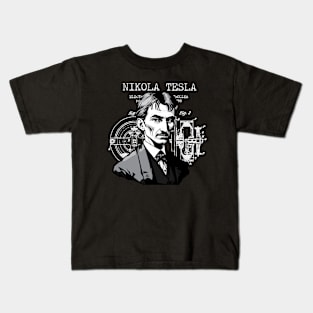 Nikola Tesla - Visionary Inventor and Scientist Kids T-Shirt